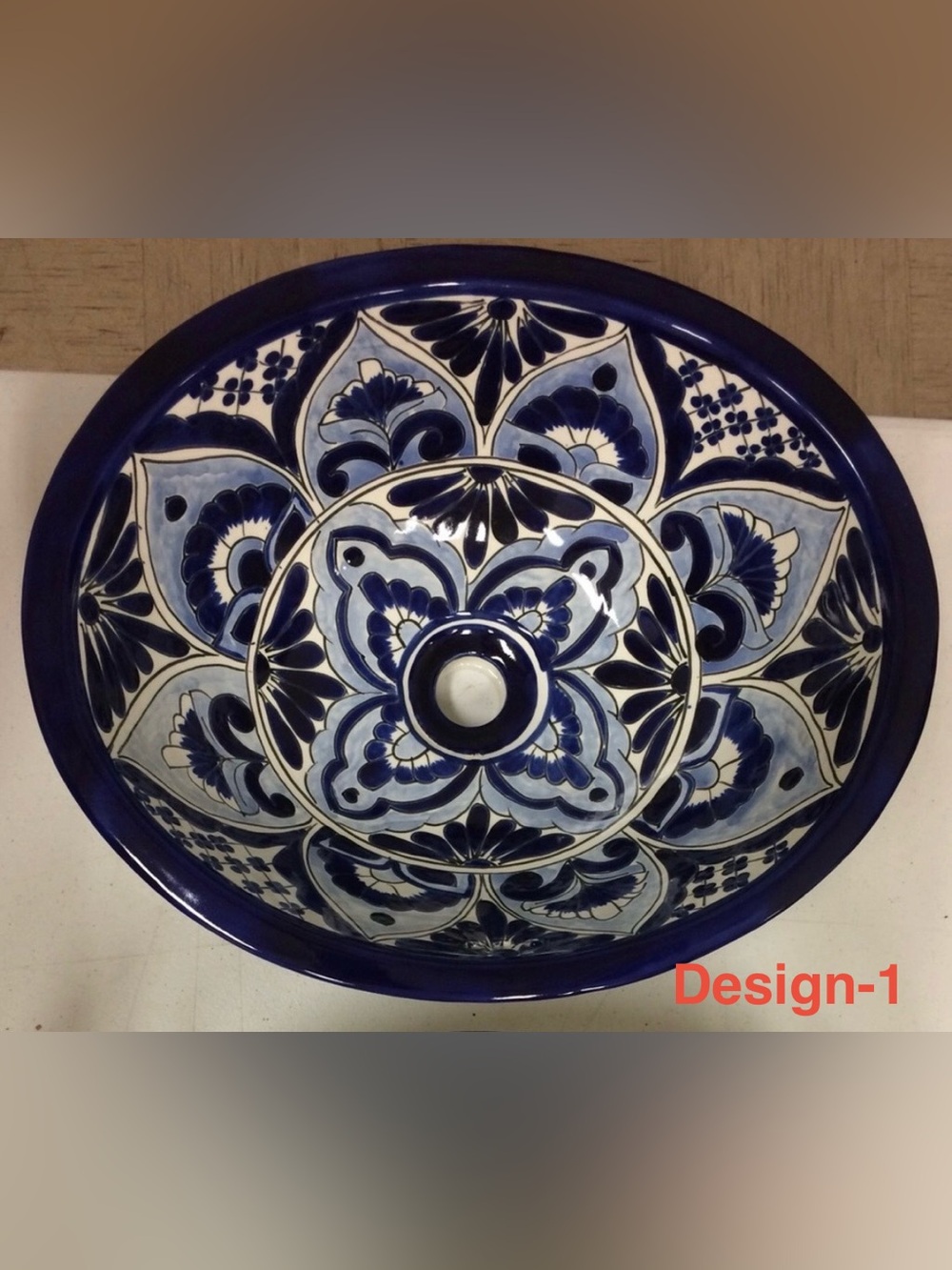 ♥️HOST PICK♥️ New Blue & White Hand painted Talavera Ceramic Sinks